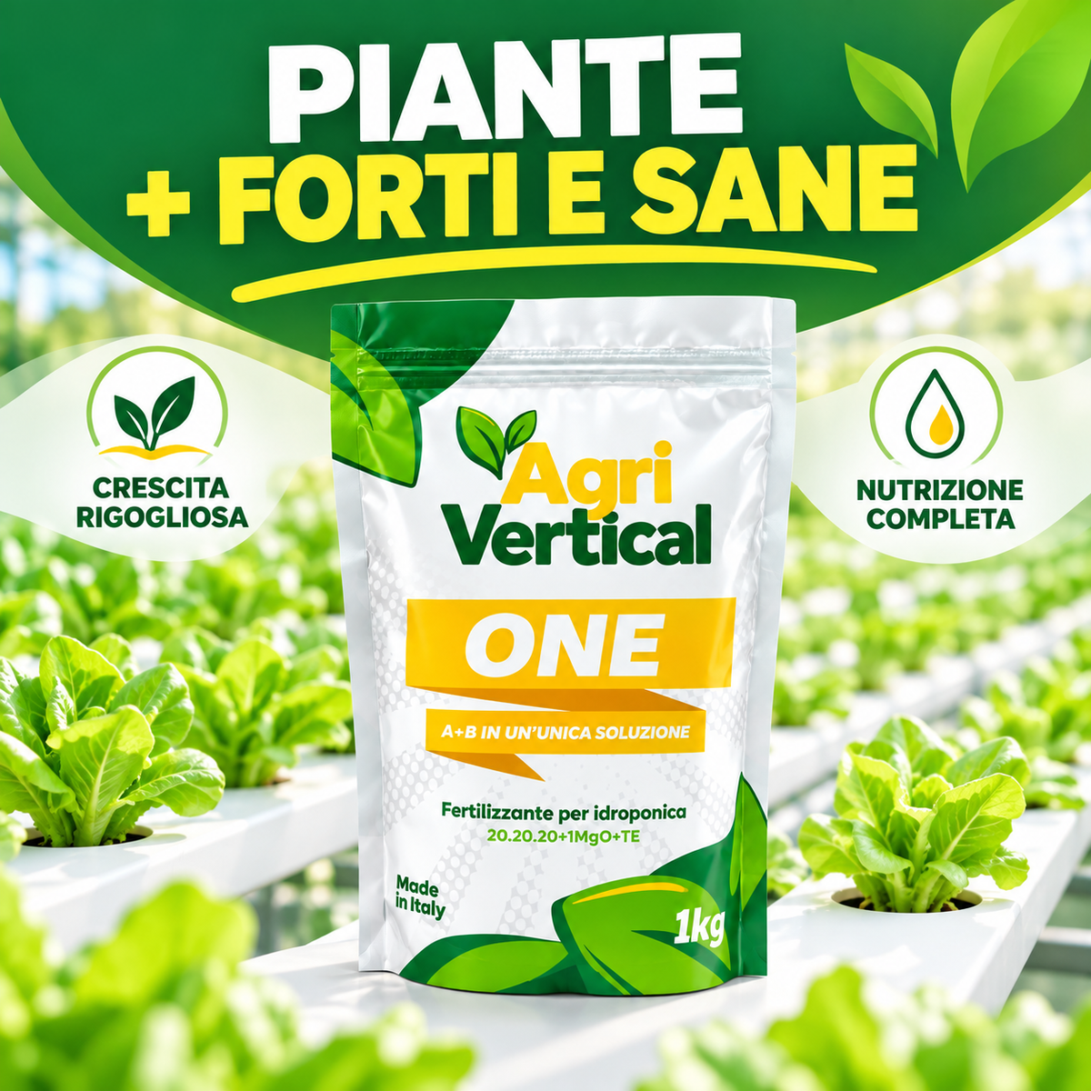 Fertilizzante A e B per idroponica - Agrivertical ONE XXL - Imposte incluse. Spedizione gratuita in Italia.