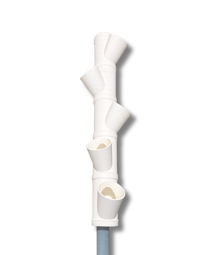 Modulo idroponico con scarico